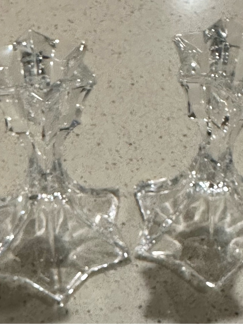 Clear Crystal Mikasa Candle Holders Set Of 2